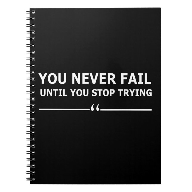 Motivational Life Quote Notebook (Front)