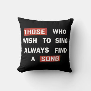 Motivational life quotes cushion