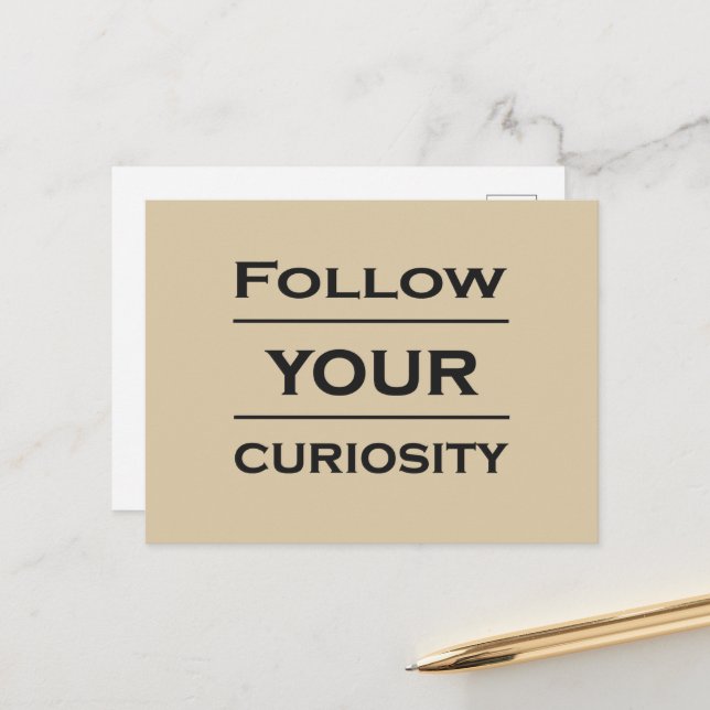 Motivational life quotes holiday postcard (Front/Back In Situ)