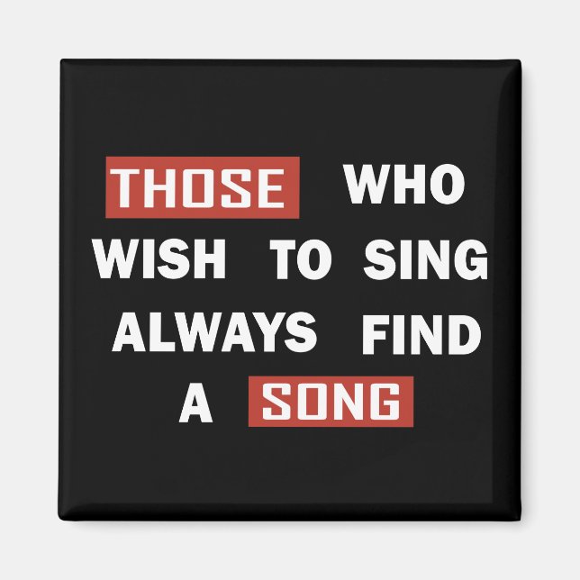 Motivational life quotes magnet (Front)