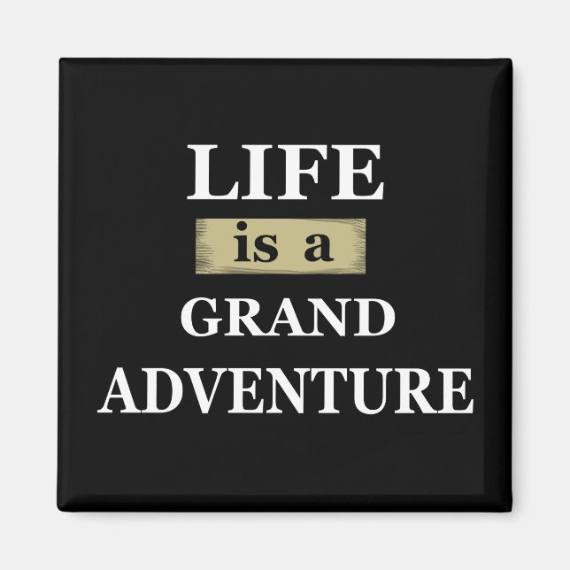 Motivational life quotes magnet (Front)