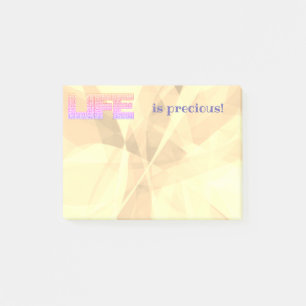 Motivational Life Statement Quote Post-it Notes