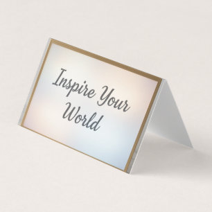 Motivational Lightbox – Inspire Your World Business Card