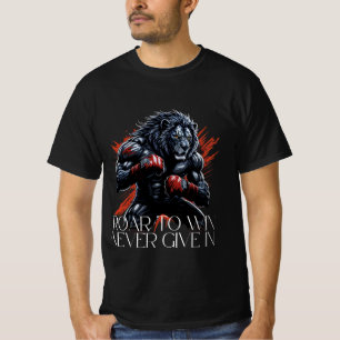 Motivational Lion Boxing Gym T-Shirt