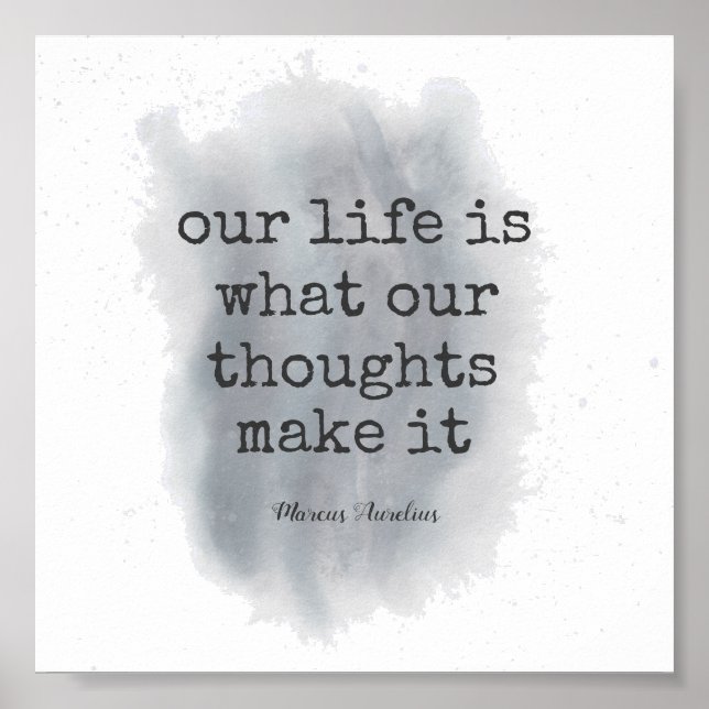 motivational literary quote paint splatter design poster (Front)