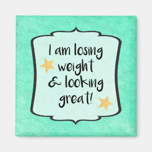 Motivational Losing Weight Slimming Club Quote Magnet