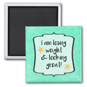 Motivational Losing Weight Slimming Club Quote Magnet