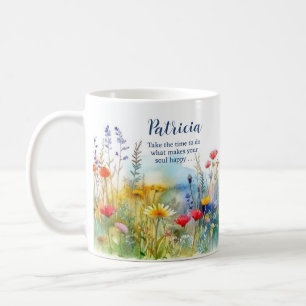 Motivational Make Your Soul Happy Personalised Coffee Mug