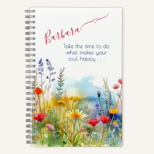 Motivational Make Your Soul Happy Personalised Notebook