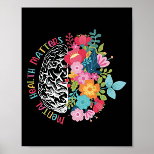 Motivational Mental Health Matters Inspirational  Poster