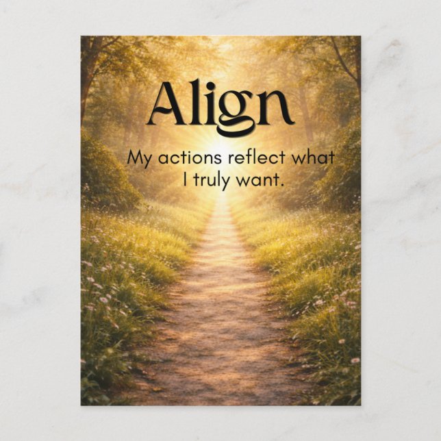 Motivational Mindset PostCard (Front)