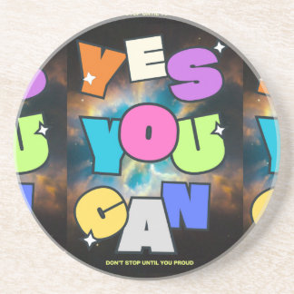 Motivational Mindset Success Inspiration Design Coaster