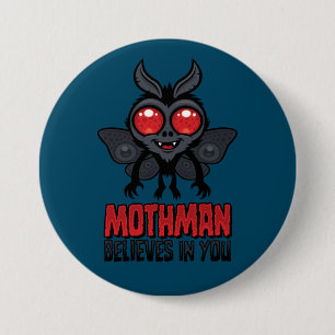 Motivational Mothman Believes In You 7.5 Cm Round Badge