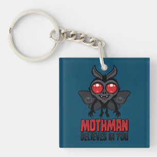 Motivational Mothman Believes In You Key Ring
