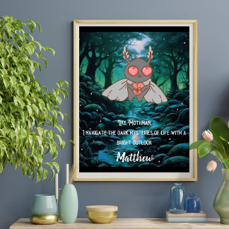 Motivational Mothman Cryptid Poster