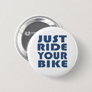 Motivational mountain bike quote 6 cm round badge