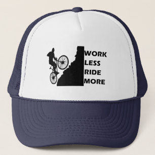 Motivational mountain bike quote trucker hat