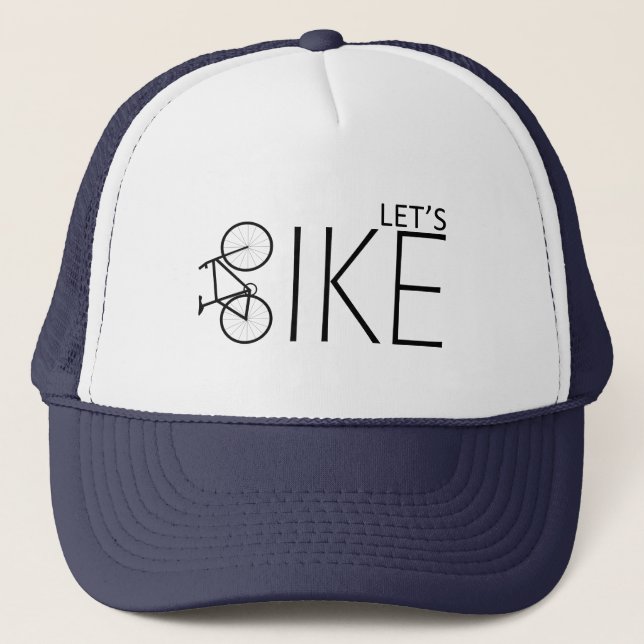 Motivational mountain bike quote trucker hat (Front)