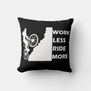 Motivational Mountain Biking - Funny Cycling Quote Cushion