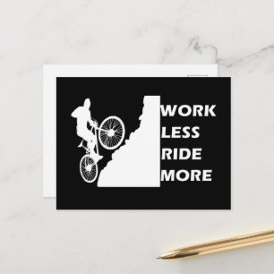 Motivational Mountain Biking - Funny Cycling Quote Holiday Postcard