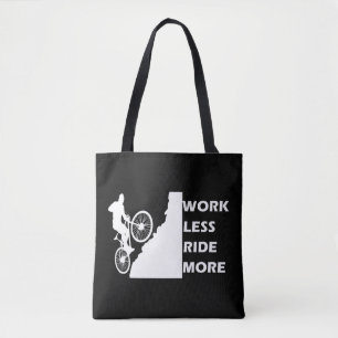 Motivational Mountain Biking - Funny Cycling Quote Tote Bag
