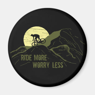Motivational Mountain Biking Quote - Funny Cycling Magnet