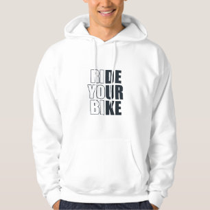 motivational mountain biking quote hoodie