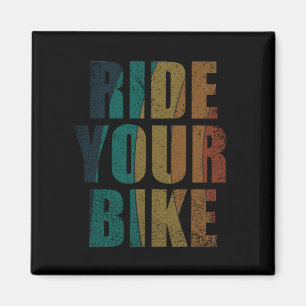 motivational mountain biking quote magnet