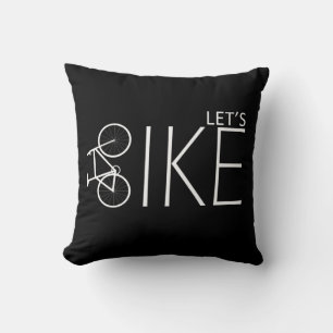 Motivational mountain biking quotes cushion
