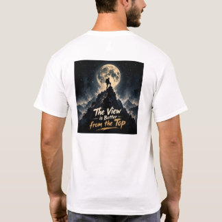 Motivational Mountain Climbing Moon T-Shirt