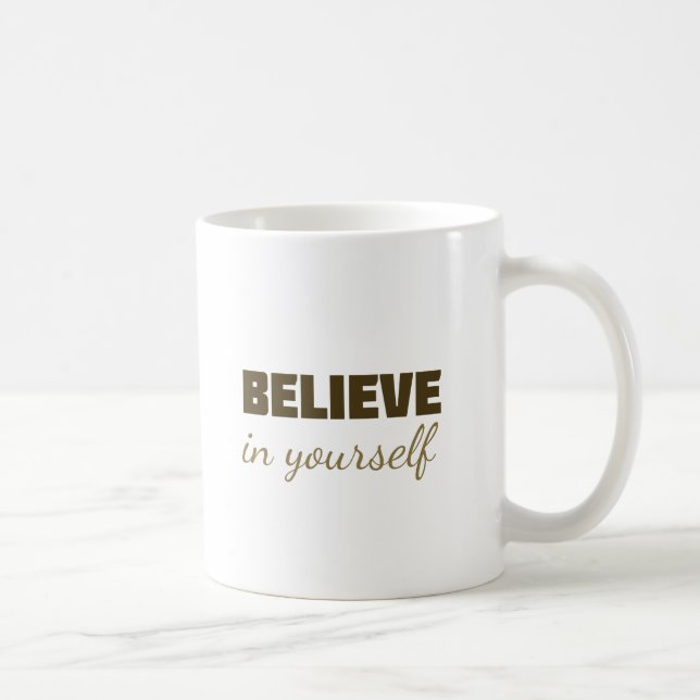Motivational Mug “Believe in Yourself” – Inspirati (Right)