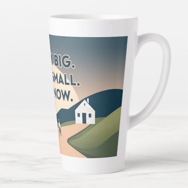 Motivational Mug – Dream Big. Start Small. Act Now (Right)