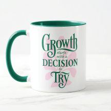 Motivational Mug – Growth Starts 