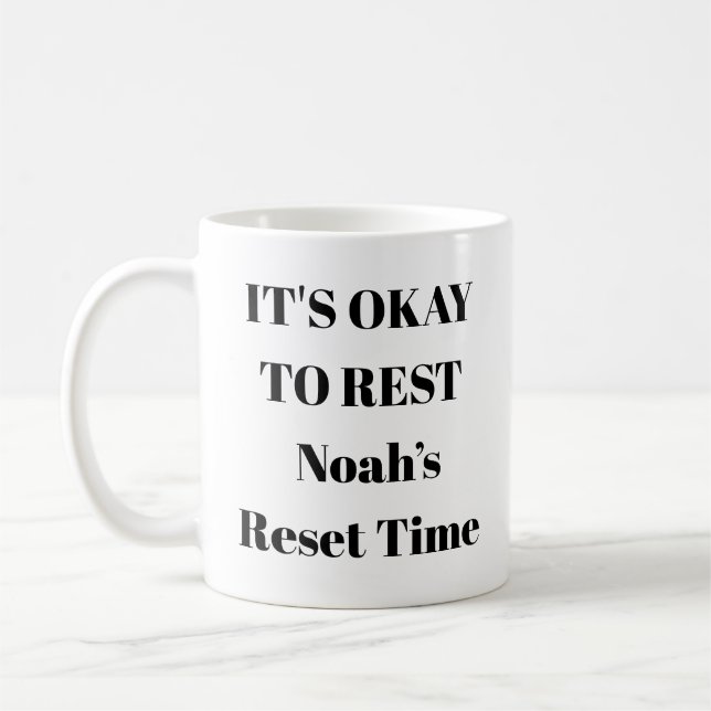 Motivational Mug – Progress Not Perfection Quote (Left)