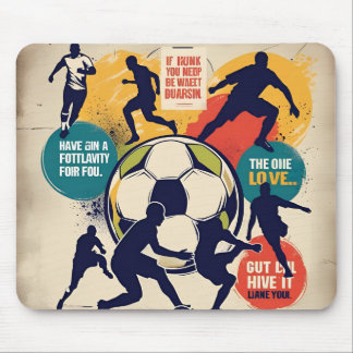 Motivational multi colour mouse pad