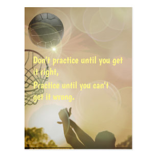 Motivational Netball Picture With Quote Postcard