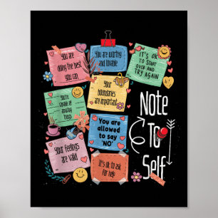 Motivational Note To Self Positiveenergy Encourage Poster
