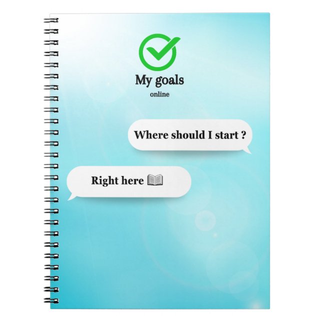 Motivational Notebook | My Goals Journal (Front)