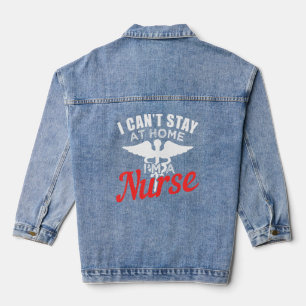 Motivational Nurse Design For Hospital Nurse  Denim Jacket