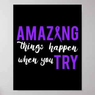 Motivational Pancreatic Cancer Awareness Gift For  Poster