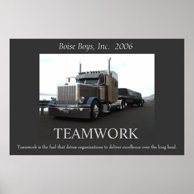Motivational Peterbilt Poster (Front)