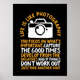 Motivational Photography Focus On What's Important Poster