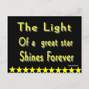 Motivational phrase postcard