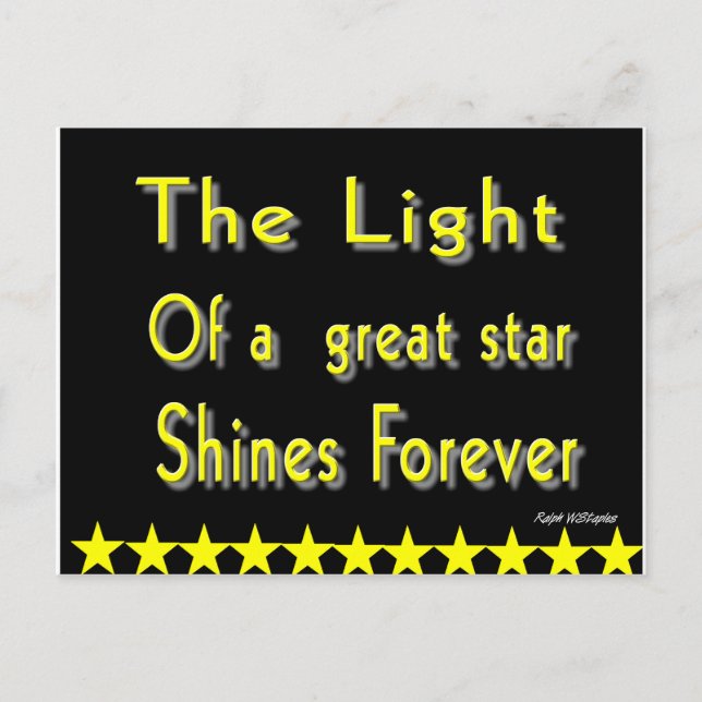 Motivational phrase postcard (Front)