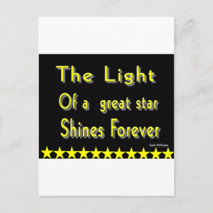 Motivational phrase postcard