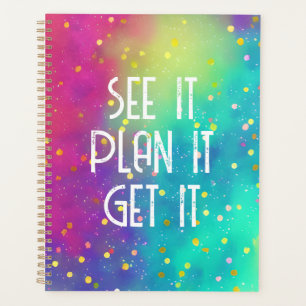Motivational Planner Watercolor Spots