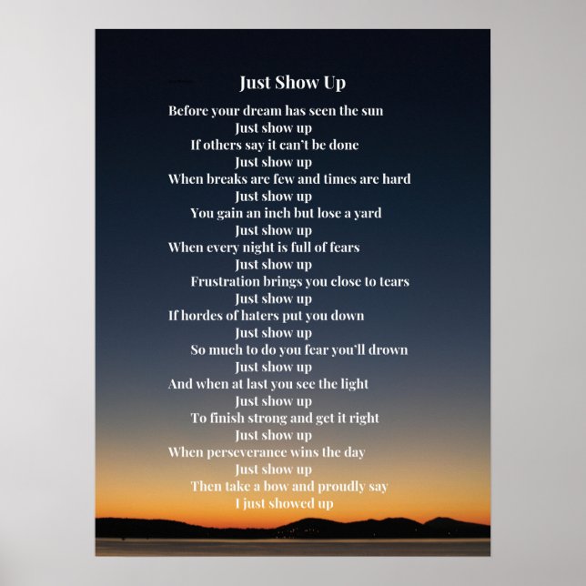 Motivational Poetry Poster for Entrepreneurs (Front)