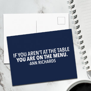 Motivational Political Quote by Ann Richards Postcard