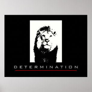 Motivational Pop Art Lion Poster Print