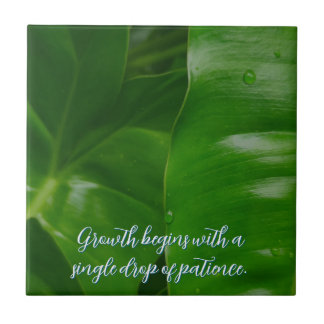 Motivational positive customisable ceramic tile